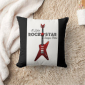 Rock and Roll Baby Rocker Kid Gitarre Rockstar Kissen (Decke)