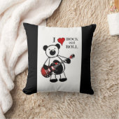Rock and Roll Baby Rocker Kids Guitar Teddy Bear Kissen (Decke)