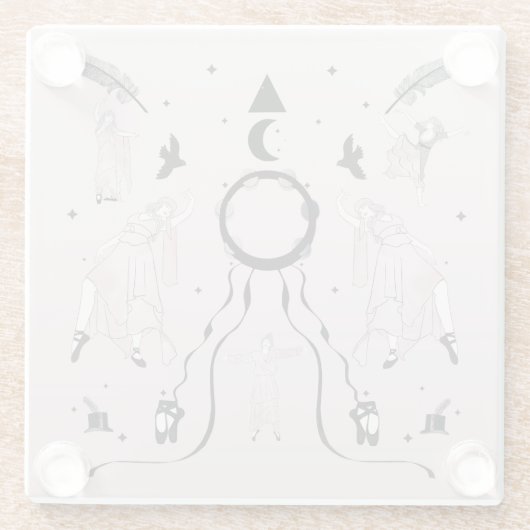 Rock and Roll Balleriina II Glasuntersetzer (Rückseite)