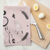 Rock and Roll Ballerina II Geschirrtuch (Viertel Falte)