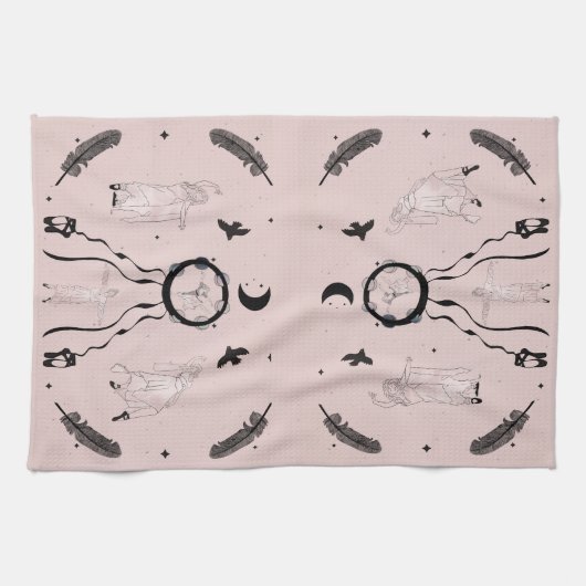 Rock and Roll Ballerina II Geschirrtuch (Horizontal)