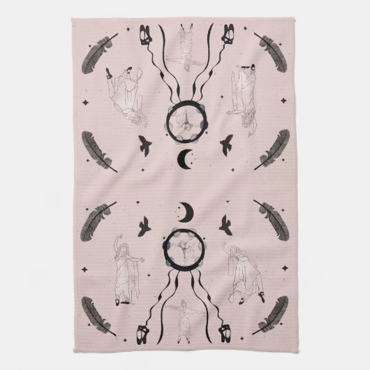 Rock and Roll Ballerina II Geschirrtuch (Vertikal)