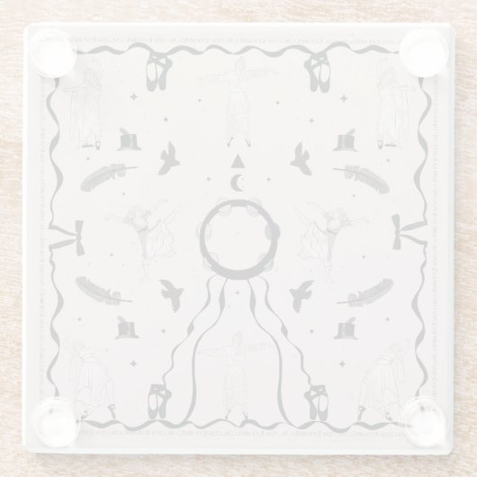 Rock and Roll Ballerina II Glasuntersetzer (Rückseite)