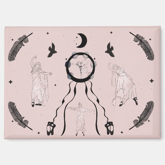 Rock and Roll Ballerina II Magnet (Vorderseite)