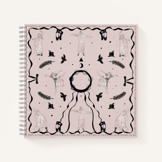Rock and Roll Ballerina II Notizblock (Vorderseite)