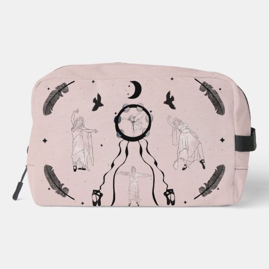 Rock and Roll Ballerina II Waschbeutel (Rückseite)