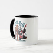 Rock and Roll Big Foot und Panda Jam Session Tasse (Vorderseite Links)