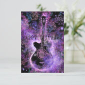 Rock and Roll Birthday Card Karte (Stehend Vorderseite)