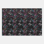 Rock and Roll Birthday Paper Geschenkpapier Set (Vorderseite 3)