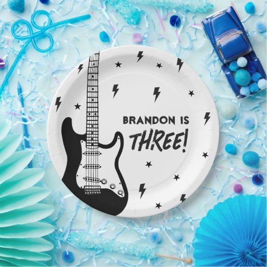 Rock and Roll Birthday Party Pappteller (Party)