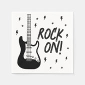 Rock and Roll Birthday Party Serviette (Vorderseite)