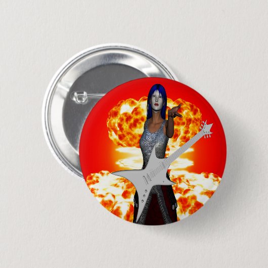 Rock and Roll Button (Vorne & Hinten)