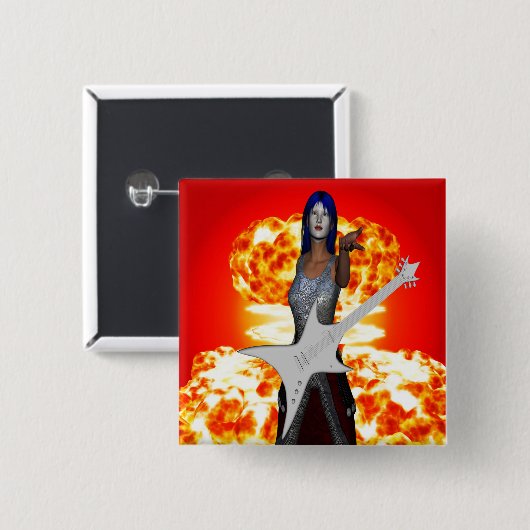 Rock and Roll Button (Vorne & Hinten)