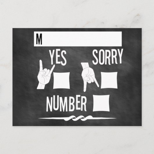 Rock and Roll Chalkboard Hochzeit Einladung UAWG (Vorderseite)