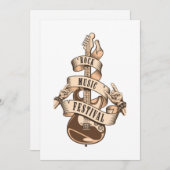 Rock and Roll Classic Einladung (Vorne/Hinten)