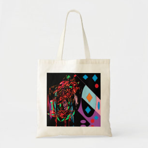 Rock and Roll Design auf einer Tottasche zum Shopp Tragetasche