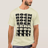 Rock and Roll Design T-Shirt (Vorderseite)