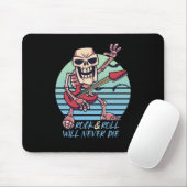 Rock and Roll Die nie Retro Rockstar Halloween Mousepad (Mit Mouse)