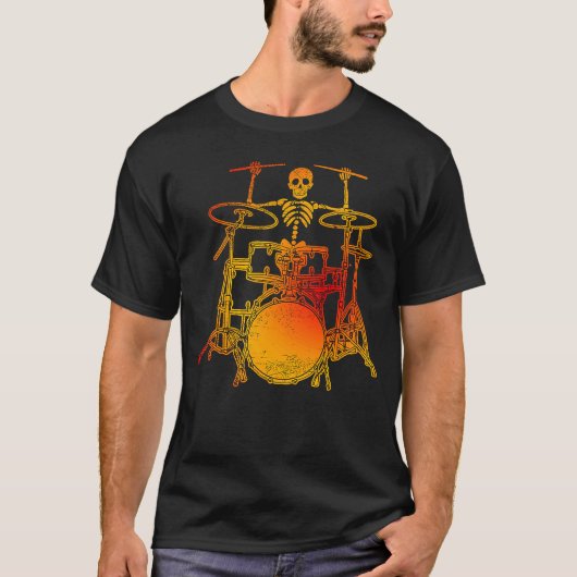 Rock and Roll Drummer 2 T-Shirt (Vorderseite)