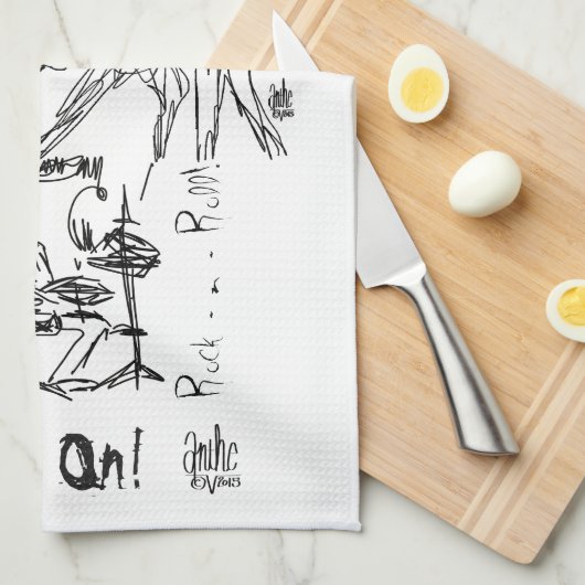 Rock-and-Roll durch Anthe Küchentuch (Viertel Falte)