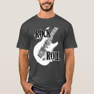 Rock and Roll E-Gitarren-Design Freunde T-Shirt
