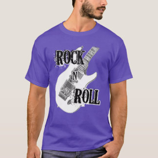 Rock and Roll E-Gitarren-Design Freunde T-Shirt