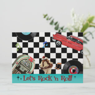 Rock and Roll Einladung