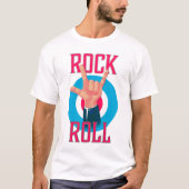 Rock and Roll Evil's Hörner T-Shirt (Vorderseite)