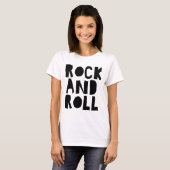 Rock and Roll fett Logo Design T-Shirt (Vorne ganz)
