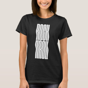Rock and Roll fettes und welliges Logo Design T-Sh T-Shirt