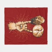 Rock and Roll Fleece Blanket (Vorderseite (Horizontal))