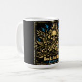 Rock And Roll Forever – Ewiger Musikstolz Kaffeetasse (Vorderseite Links)
