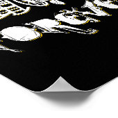 Rock and Roll Forever Funny Rocker Grafik Poster (Ecke)