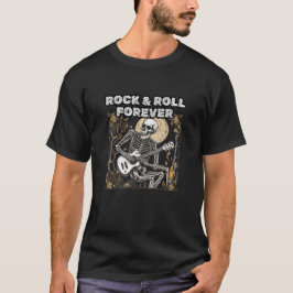 Rock and Roll Forever Skelett T-Shirt