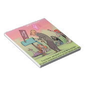 Rock and Roll Fred Funny Notizblock (angewinkelt)