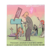 Rock and Roll Fred Funny Notizblock (Vorderseite)