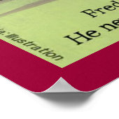 Rock and Roll Fred Funny Poster (Ecke)