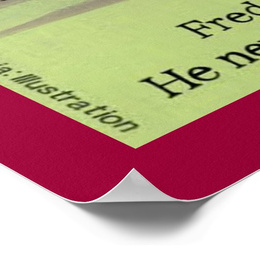 Rock and Roll Fred Funny Poster (Ecke)