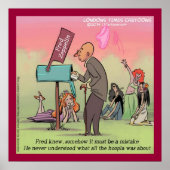 Rock and Roll Fred Funny Poster (Vorne)