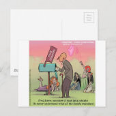 Rock and Roll Fred Funny Postkarte (Vorne/Hinten)