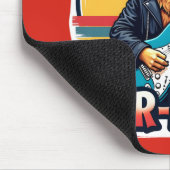 Rock and Roll Fur Ever Golden Retriever Dog Mousepad (Ecke)