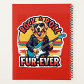 Rock and Roll Fur Ever Golden Retriever Dog Planer (Rückseite)