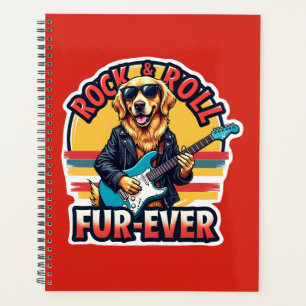 Rock and Roll Fur Ever Golden Retriever Dog Planer