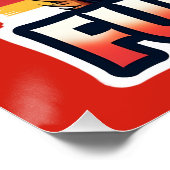 Rock and Roll Fur Ever Golden Retriever Dog Poster (Ecke)