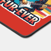 Rock and Roll Fur Ever Golden Retriever Dog Schreibtischunterlage (Ecke)