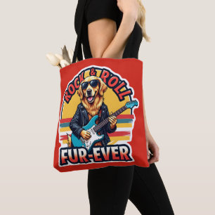 Rock-and-Roll Fur-Ever Golden Retriever Hund Tasche
