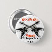 Rock-and-Roll für immer Button (Vorne & Hinten)