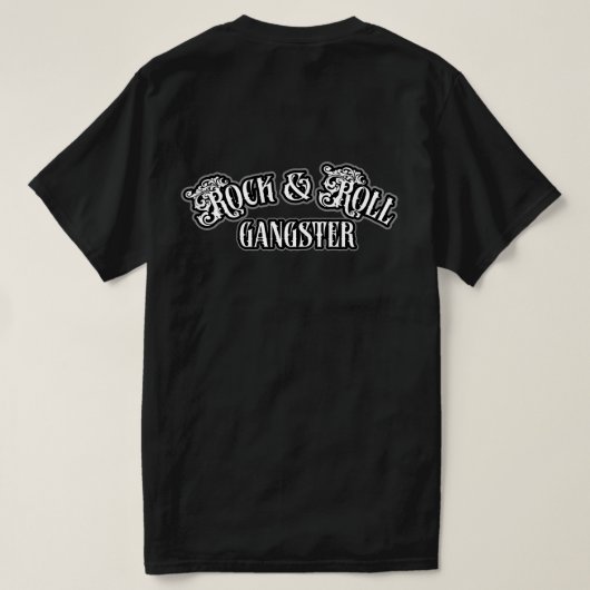 Rock and Roll Gangster T-Shirt (Design Rückseite)