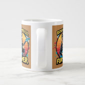 Rock and Roll German Shepherd Retro Sunset Art Jumbo-Tasse (Rückseite)