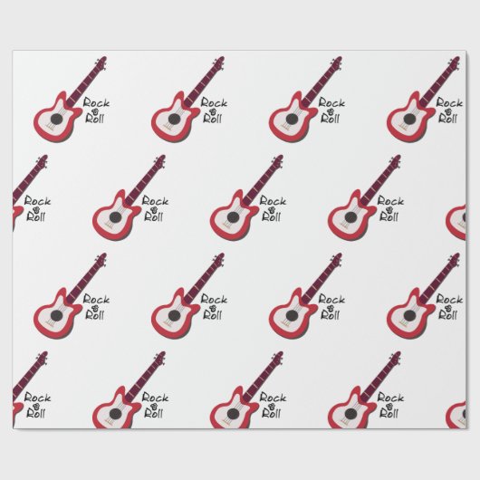 Rock and Roll Geschenkpapier (Flach)